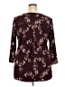 Beacon Burgundy 3/4 Sleeve Blouse Size 2X - photo 2