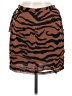 ALLSAINTS 100% Polyester Animal Print Brown Casual Skirt Size 6 - photo 2