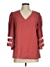 Unbranded 100% Polyester Burgundy 3/4 Sleeve Blouse Size M - photo 1
