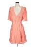 Alice + Olivia 100% Polyester Polka Dots Orange Casual Dress Size 4 - photo 1