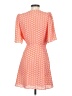 Alice + Olivia 100% Polyester Polka Dots Orange Casual Dress Size 4 - photo 2