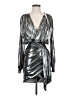 House of CB Metallic Silver Cocktail Dress Size S - photo 1