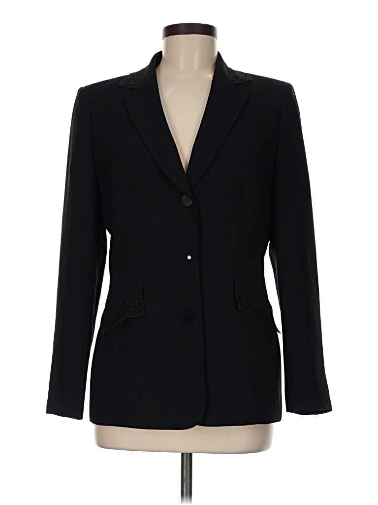 Pre-owned Kasper Blazer Jacket In Black