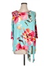E. Luna Teal 3/4 Sleeve Blouse Size 1X - photo 1
