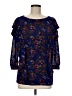 Free People Blue 3/4 Sleeve Blouse Size M - photo 1