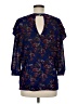 Free People Blue 3/4 Sleeve Blouse Size M - photo 2