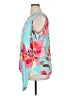 E. Luna Teal 3/4 Sleeve Blouse Size 1X - photo 5