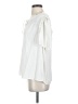 FRAME 100% Viscose Ivory Short Sleeve Blouse Size S - photo 5