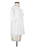 FRAME 100% Viscose Ivory Short Sleeve Blouse Size S - photo 4