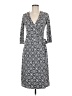 Bisou Bisou Print Gray Casual Dress Size 6 - photo 1