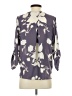 West Kei 100% Polyester Gray 3/4 Sleeve Blouse Size S - photo 2