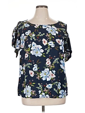 Roz & Ali Short Sleeve Blouse (view 1)