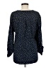 Gap Outlet 100% Rayon Polka Dots Blue 3/4 Sleeve Blouse Size L - photo 2