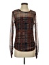 DKNY Brown Long Sleeve Blouse Size S - photo 1