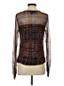 DKNY Brown Long Sleeve Blouse Size S - photo 2