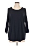 MICHAEL Michael Kors Black 3/4 Sleeve Top Size L - photo 1