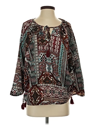 Miss Me 3/4 Sleeve Blouse (view 1)