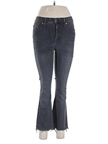 Madewell Cali Demi-Boot Jeans in Berkeley Black: Chewed-Hem Edition (view 1)