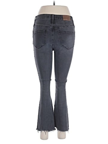 Madewell Cali Demi-Boot Jeans in Berkeley Black: Chewed-Hem Edition (view 2)