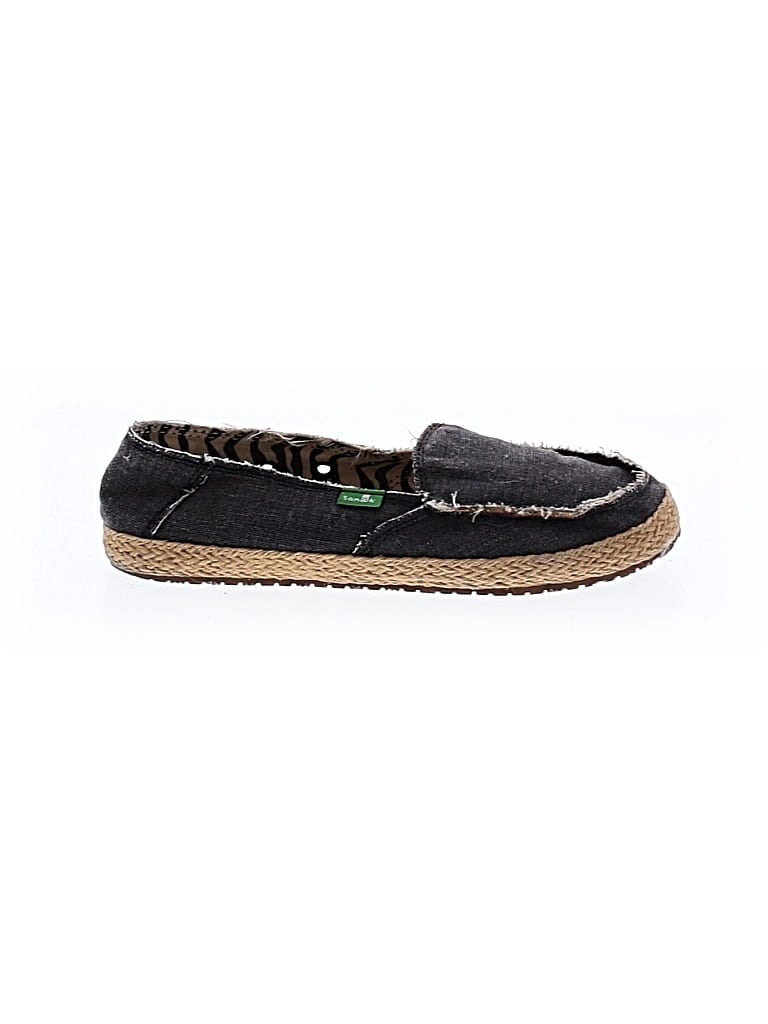 Pre-owned Assorted Brands Flats In Black