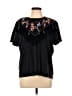 CO Black Short Sleeve Blouse Size L - photo 1