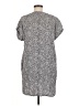 Gap 100% Rayon Print Gray Casual Dress Size M - photo 2