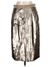 Banana Republic 100% Polyester Metallic Silver Formal Skirt Size 12 - photo 2