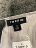 Torrid 100% Polyester Metallic Silver Short Sleeve Blouse Size 2X Plus (2) - photo 7