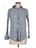 Unbranded Stripes Blue Long Sleeve Button-Down Shirt Size M - photo 1
