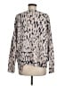 360 Cashmere 100% Cashmere Animal Print Silver Cashmere Pullover Sweater Size M - photo 2