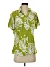 Diana Belle Tropical Green Short Sleeve Blouse Size S - photo 1