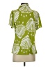 Diana Belle Tropical Green Short Sleeve Blouse Size S - photo 2