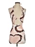 Shein Graphic Tan Cocktail Dress Size 2 - photo 1