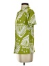 Diana Belle Tropical Green Short Sleeve Blouse Size S - photo 5