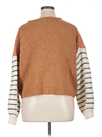 Madewell Balloon-Sleeve Pullover Sweater in Colorblock (view 2)