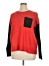 Skye's The Limit Color Block Red Pullover Sweater Size XL - photo 1