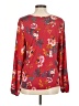Ann Taylor LOFT 100% Rayon Red Long Sleeve Blouse Size M - photo 2