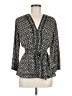Max Studio 100% Polyester Black 3/4 Sleeve Blouse Size M - photo 1