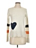 Lisa Todd Hearts Ivory Pullover Sweater Size XS - photo 1