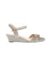 Nina Silver Wedges Size 6 1/2 - photo 1