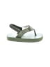 Wonder Nation Green Pink Flip Flops Size 5 - 6 Kids - photo 1