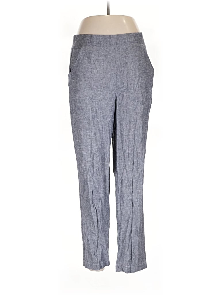 Pre-owned Assorted Brands Linen Pants In Gray