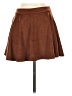 Cider Solid Brown Casual Skirt Size XS - photo 2