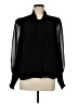 Vince Camuto 100% Polyester Black Long Sleeve Blouse Size M - photo 1