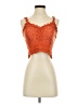 Shein 100% Polyester Orange Sleeveless Top Size 2 - photo 1