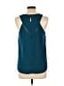 Papermoon 100% Polyester Teal Sleeveless Blouse Size L - photo 2