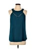 Papermoon 100% Polyester Teal Sleeveless Blouse Size L - photo 1