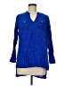 M&S Blue Long Sleeve Blouse Size UK 12 / US 8 - photo 1