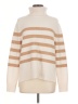 Talbots Stripes Tan Turtleneck Sweater Size M - photo 1
