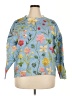 Shein Curve Floral Blue Pullover Sweater Size 18 Plus (3) - photo 1